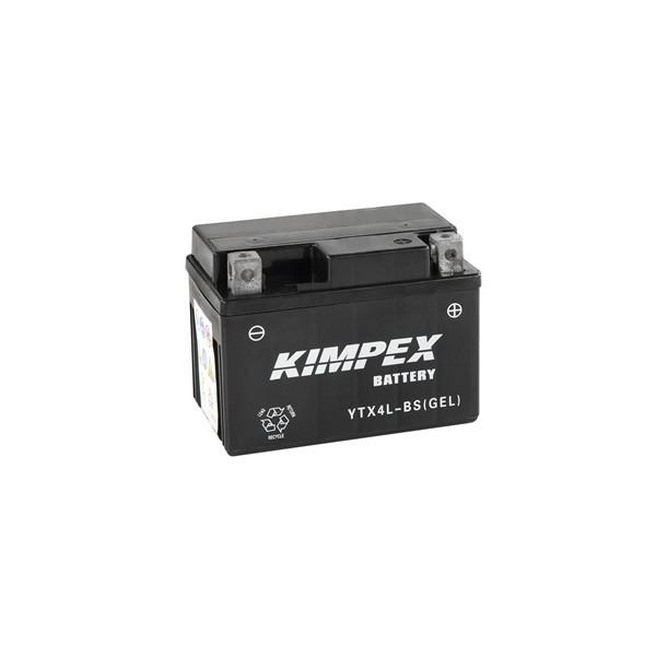 Kimpex Powerpack Factory Activated Maintenance Free YTX4L Gel Battery, New