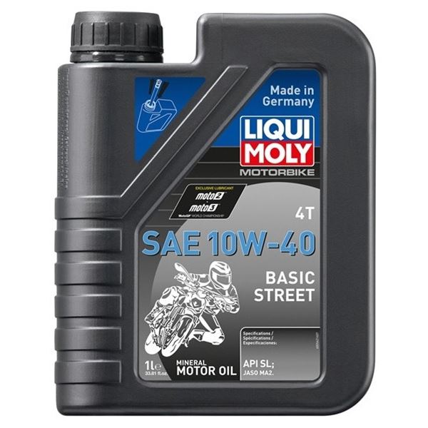 Liqui Moly Motorbike SAE 10W-40 Mineral Motor Oil, 1L