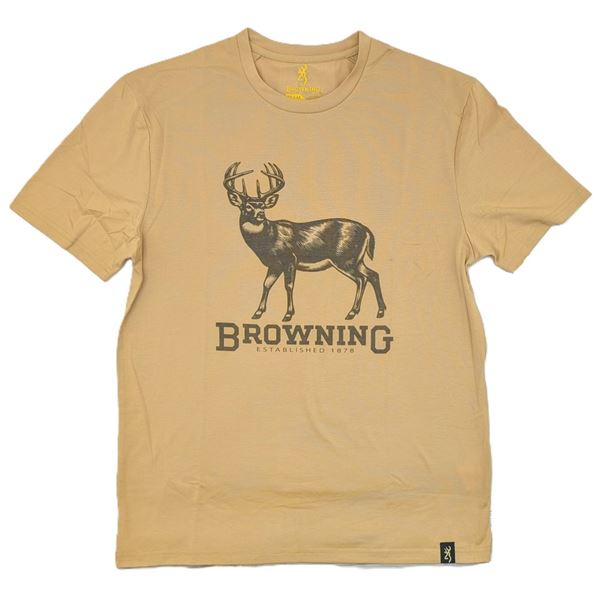 Browning Whitetail T-Shirt, Size Small, Prairie