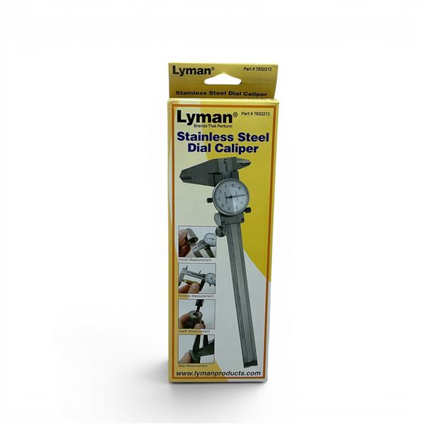 Lyman Stainless Steel Dial Calipers, New