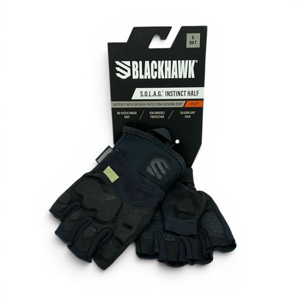 Blackhawk S.O.L.A.G Instinct Half Utility Gloves, Size: Small, New
