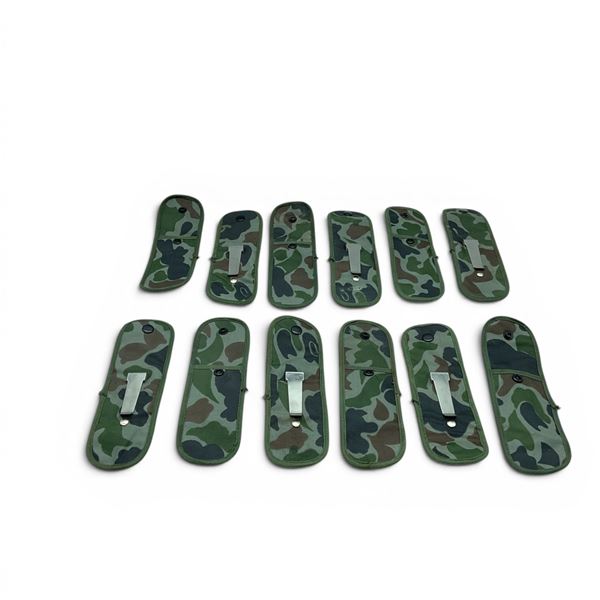 Clip On Belt/ Waistband Pouches in Camo X 12 Qty
