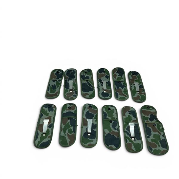 Clip On Belt/ Waistband Pouches in Camo X 12 Qty