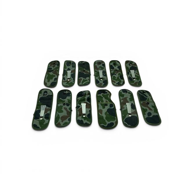 Clip On Belt/ Waistband Pouches in Camo X 12 Qty