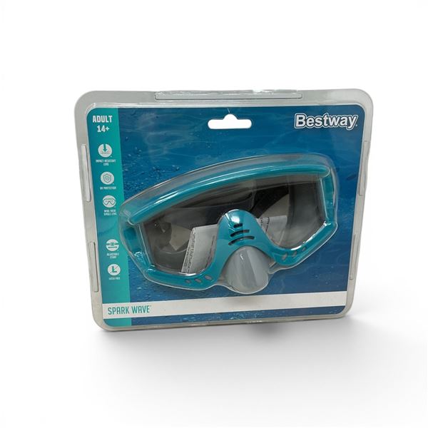 Bestway Spark Wave Adult (14+) Swim Goggles, New