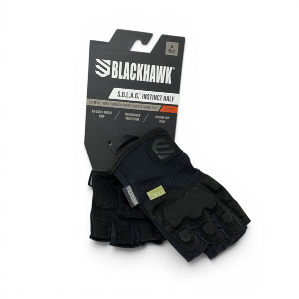 Blackhawk S.O.L.A.G Instinct Half Utility Gloves, Size: Small, New