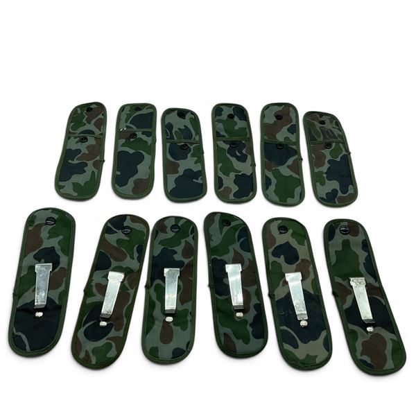 Clip On Belt/ Waistband Pouches in Camo X 12 Qty
