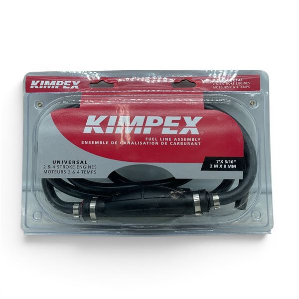 Kimpex Universal 2 + 4 Stroke Engine Fuel Line Assembly, 7' x 5/16", New