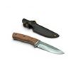 Image 1 : Fixed 4.25" Blade Hunting Knife with Wooden handle and Belt Sheath, New