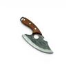 Image 1 : Fixed 5" Blade Knife with Wooden Handle, New