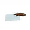 Image 3 : Fixed 5" Blade Knife with Wooden Handle, New