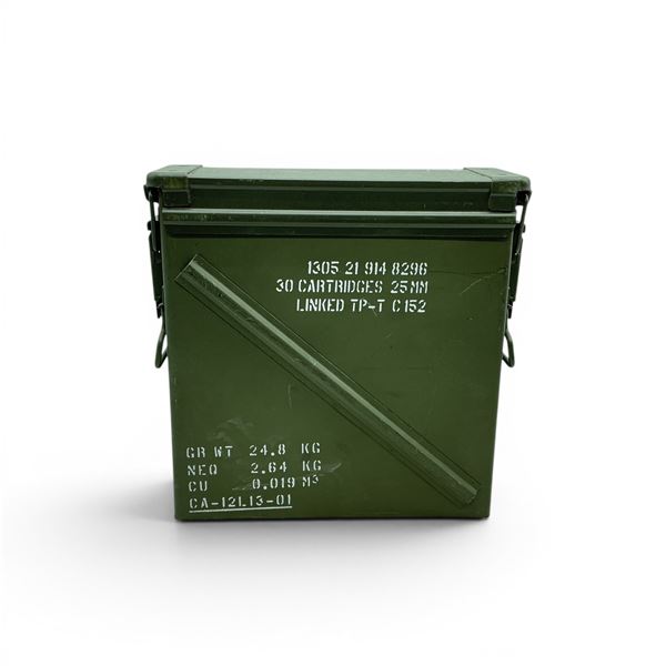Large Metal Ammo Can, 13.5" x 14" x 5.5"