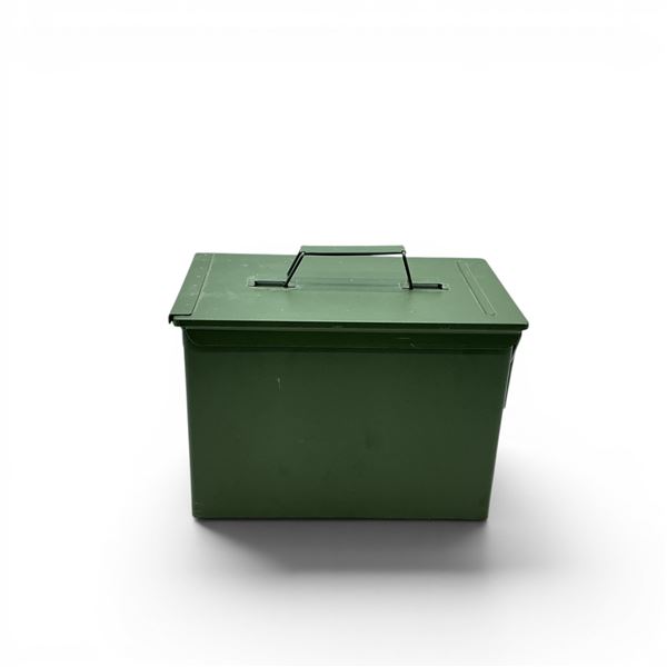 Metal Ammo Can, 8.75" x 7.25" x 12.75"