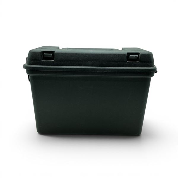 Plastic Ammo Can/ Range Box with Top Small Parts Compartment, 9.5" x 14.5" x 7.75"