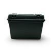 Image 1 : Plastic Ammo Can/ Range Box with Top Small Parts Compartment, 9.5" x 14.5" x 7.75"