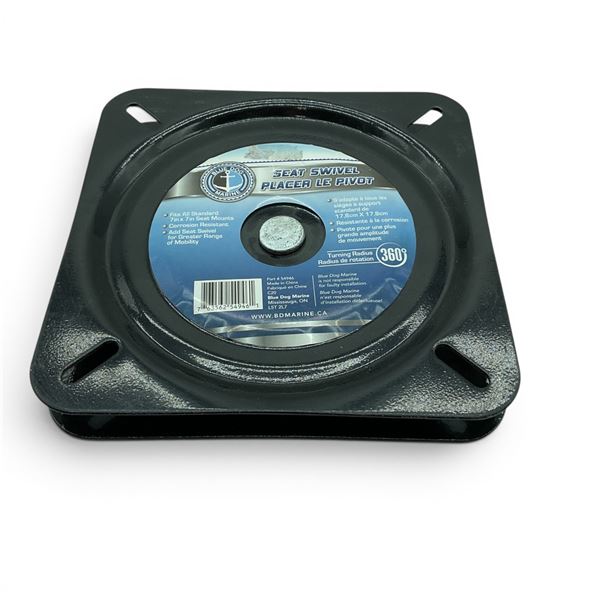 Blue Dog Marine 360* Seat Swivel for Standard 7" X 7" Seat Mounts