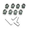 Image 1 : Assorted Scope Rings with Some Hardware, Matte Silver X 8 Qty