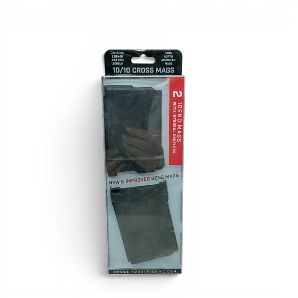 Cross Industries Gen 2 5.56/ 223 Rem 10 Round Magazines with Integral Couplers