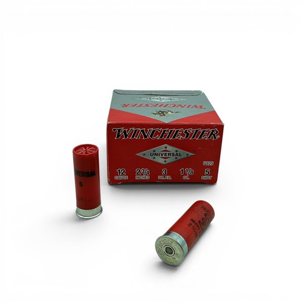 Winchester Universal 12 Ga, 2-3/4", 1-1/8 oz, #5 Shot Ammunition, 23 Rounds