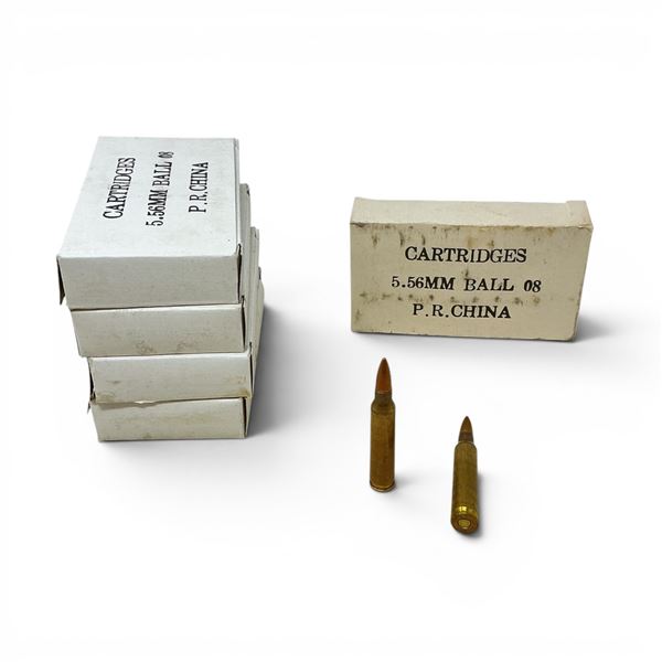 5.56mm Chinese Ball Ammunition, 100 Rounds