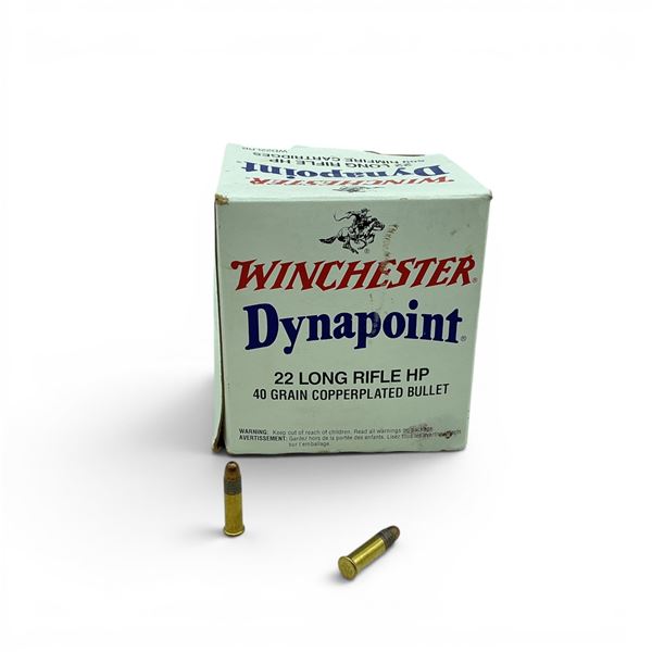 Winchester Dynapoint 22 LR 40 Grain HPCP Ammunition, Approx 500 Rounds