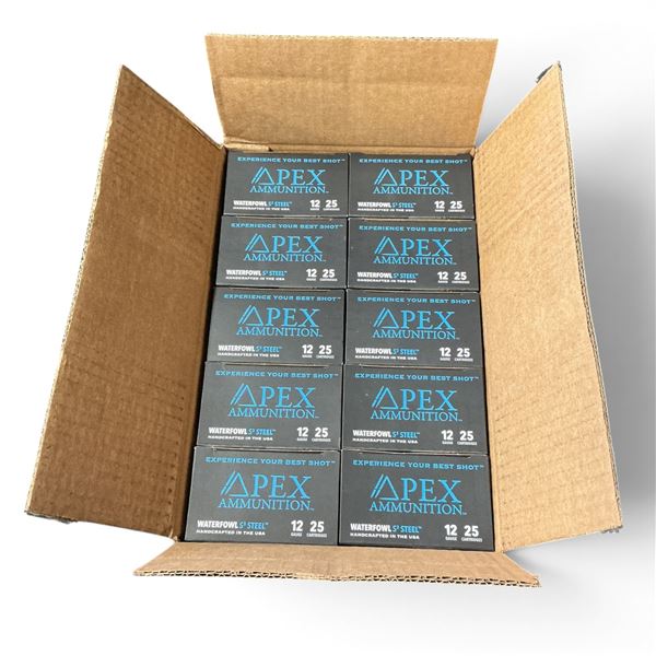 Apex Waterfowl S3 Steel 12 Ga 3" BB Ammunition, 250 Round Case
