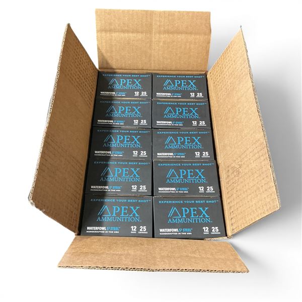 Apex S3 Steel 12 Ga 3" BB Ammunition, 250 Round Case