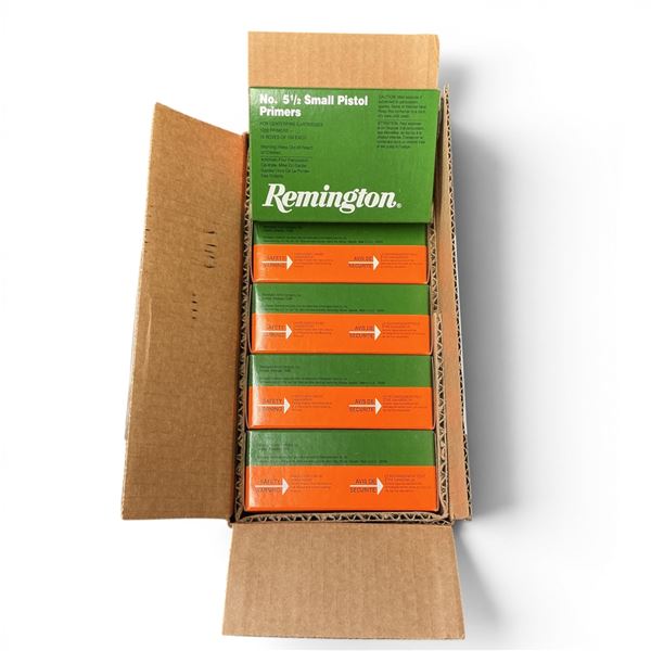 Remington 22626 No 5 1/2 Small Pistol Primers, 5000 Qty