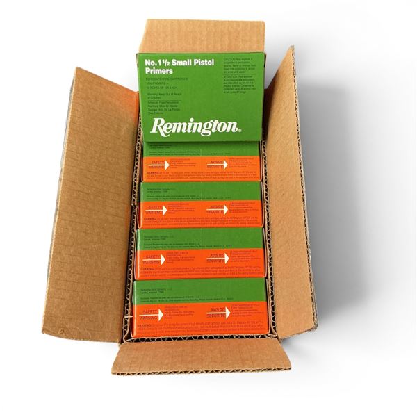 Remington 22600 No 1 1/2 Small Pistol Primers, 5000 Qty