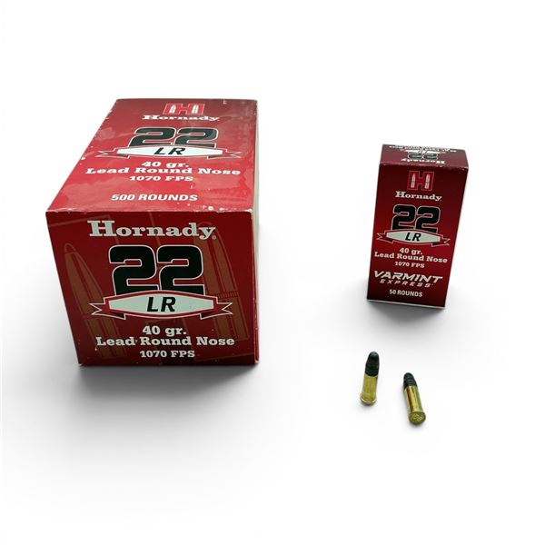 Hornady Varmint Express 22 LR 40 Grain LRN Ammunition, 500 Rounds