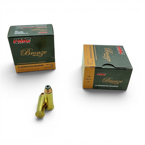 PMC Bronze 44 Rem Mag 180 Grain JHP Ammunition, 50 Rounds