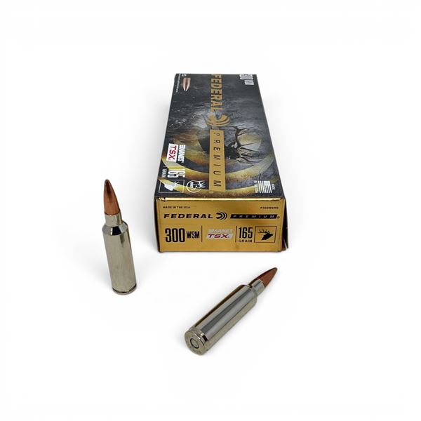 Federal Premium Barnes TSX 300 WSM 165 Grain Ammunition, 20 Rounds