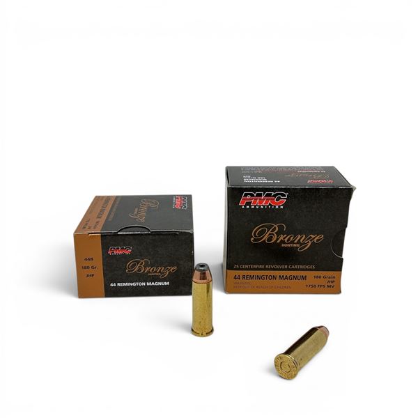 PMC Bronze 44 Rem Mag 180 Grain JHP Ammunition, 50 Rounds