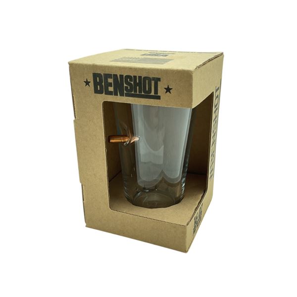 Ben Shot 16 oz Bullet Pint Glass
