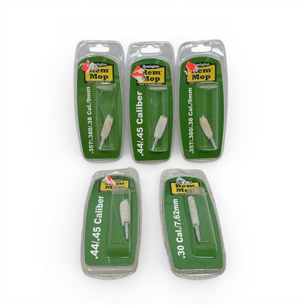 Assorted Remington Rem Mop Cleaning Heads X 5 Qty