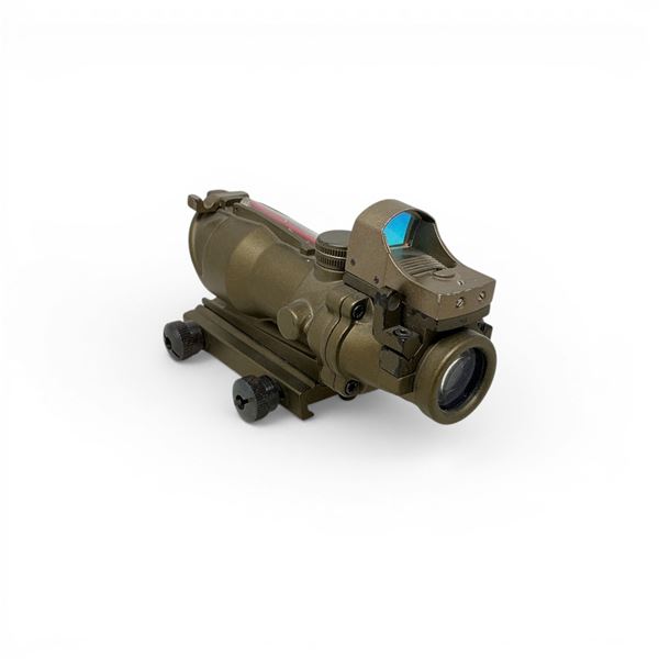 Scope with Red Dot Sight, Dark Earth