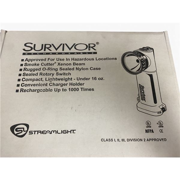 1x Streamlight 90264: Yellow Survivor W/ 12V DC Fast Charger