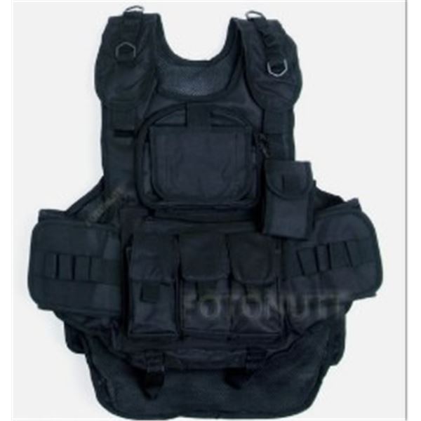 1x Paintball Vest Color Black New Item