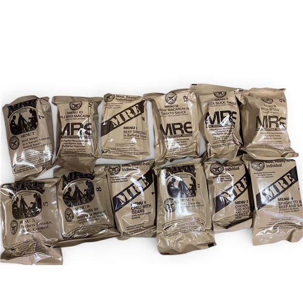 1x US MRE Case of 12 Menu A