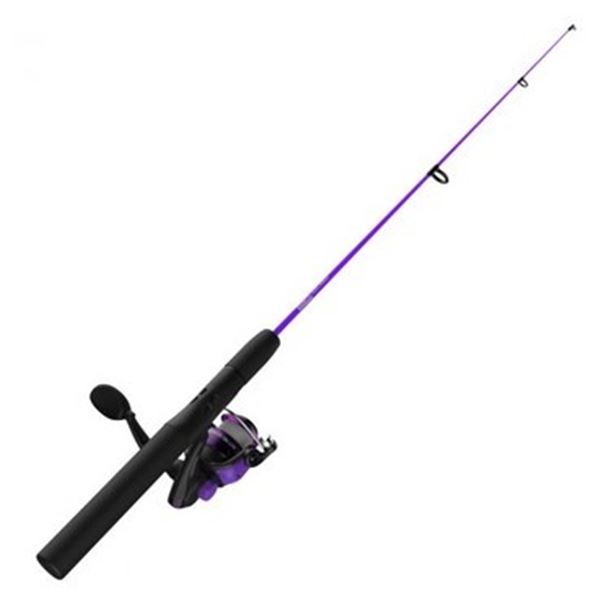 Zebco Dock Demon 30", 1 Pc Medium Spinning Combo, Purple, New