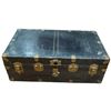 Image 1 : Vintage Metal Clad Storage Trunk (20" x 36" x 14" tall)