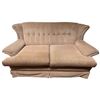 Image 1 : Vintage 65" Loveseat with Rose Blush Upholstery and Button Back Detail