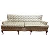 Image 1 : Vintage 75" Sofa with French Floral Design Upholstery