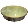 Image 2 : Glass Topped 2-Tier Oval Coffee Table (32" x 48" x 21" tall)