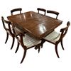 Image 1 : Antique Mahogany Dining Table with 6 Vintage Mahogany Dining Chairs (table top is 42" x 54")