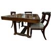 Image 4 : Antique Mahogany Dining Table with 6 Vintage Mahogany Dining Chairs (table top is 42" x 54")