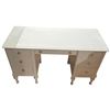 Image 2 : Vintage Wood Desk Painted White (19" x 48" x 30" tall)