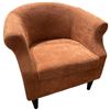 Image 1 : Vintage Tub Chair with Russet Upholstery