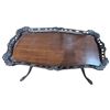 Image 2 : Victorian Revival Coffee Table with Ornate Raised Edge (22" x 38" x 18" tall)
