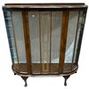 Image 1 : 1930s Demi Lune Display Cabinet - No interior shelves (12" x 42" x 44" tall)
